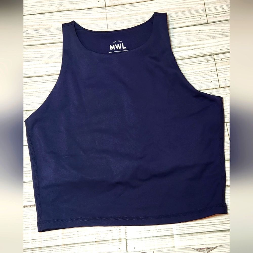 NWOT Madewell MWL Sport Bra Size Small in Navy Blue